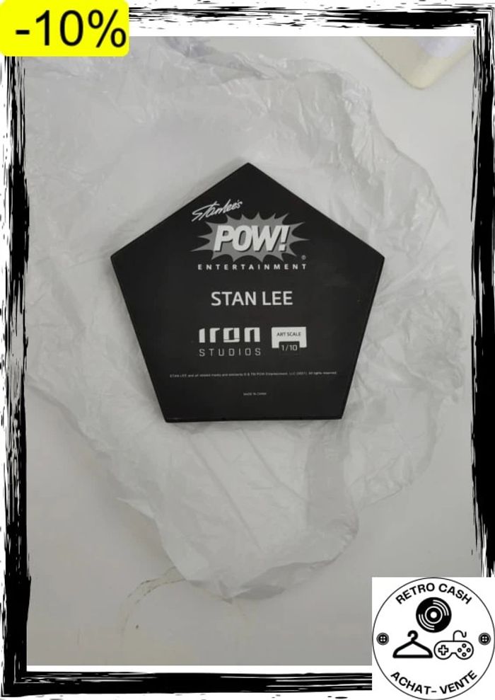 Iron Studio Pow! statuette 1/10 Art Scale Stan Lee statue résine 134249 - photo numéro 4