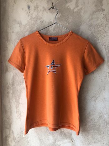 T-shirt orange vintage Gangstar S