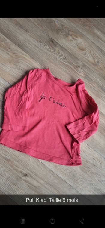 Pull Kiabi Taille 6 mois
