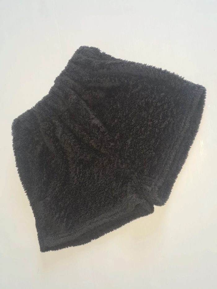 Short de pyjama noir en pilou pilou tout doux taille S, élastique de 32 à 46cm