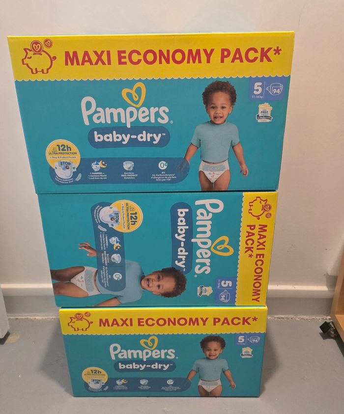 Pampers baby dray tailles 5