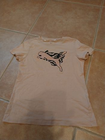 Tshirt puma rose 10 ans