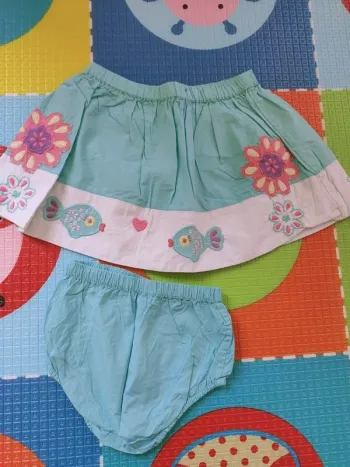 Jupe et culotte bloomer DPAM 12 mois