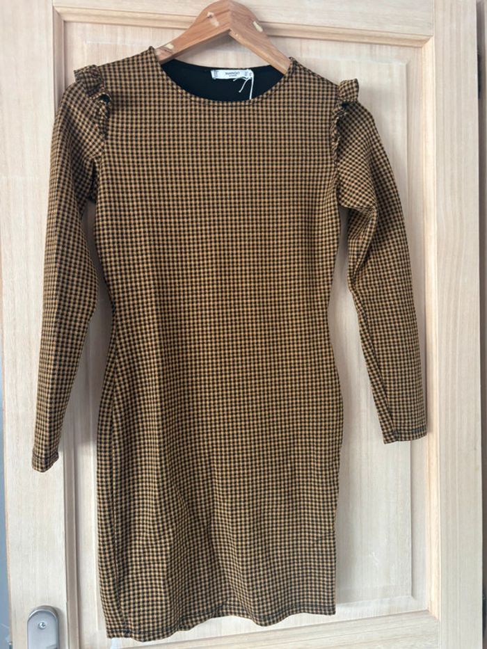 Robe Mango pied de poule taille S