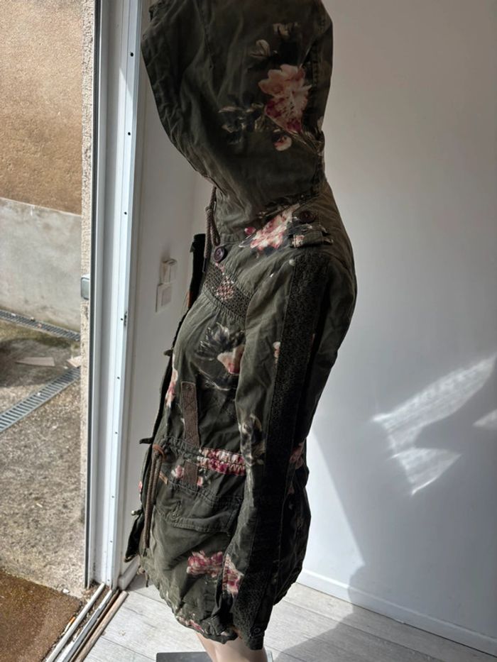 Veste khujo avec capuche modèle à fleurs - photo numéro 9