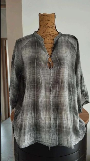 jolie chemise promod grise taille 40 femme