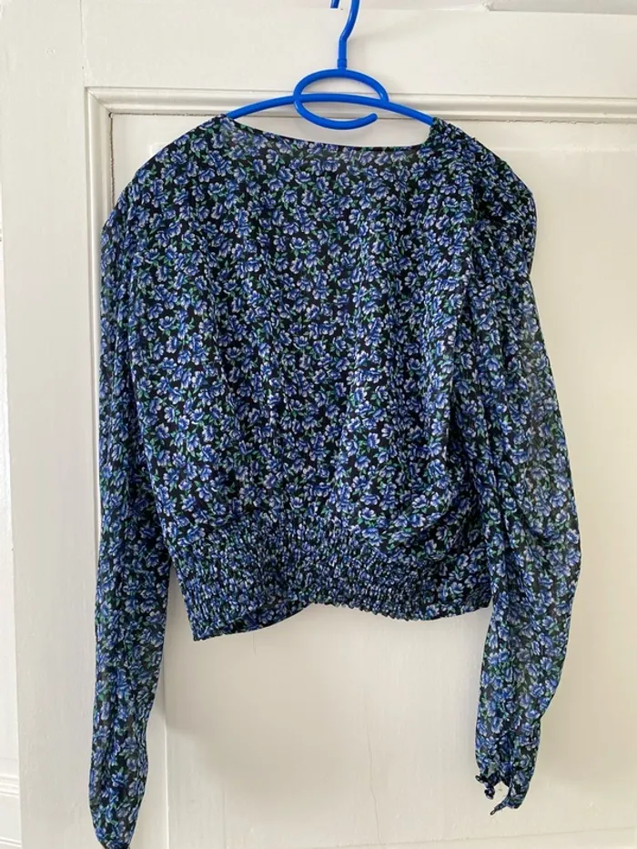 Blouse fluide fleurie Zara taille L - photo numéro 6