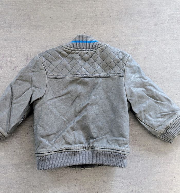 Veste en cuir garçon 9 mois - photo numéro 2