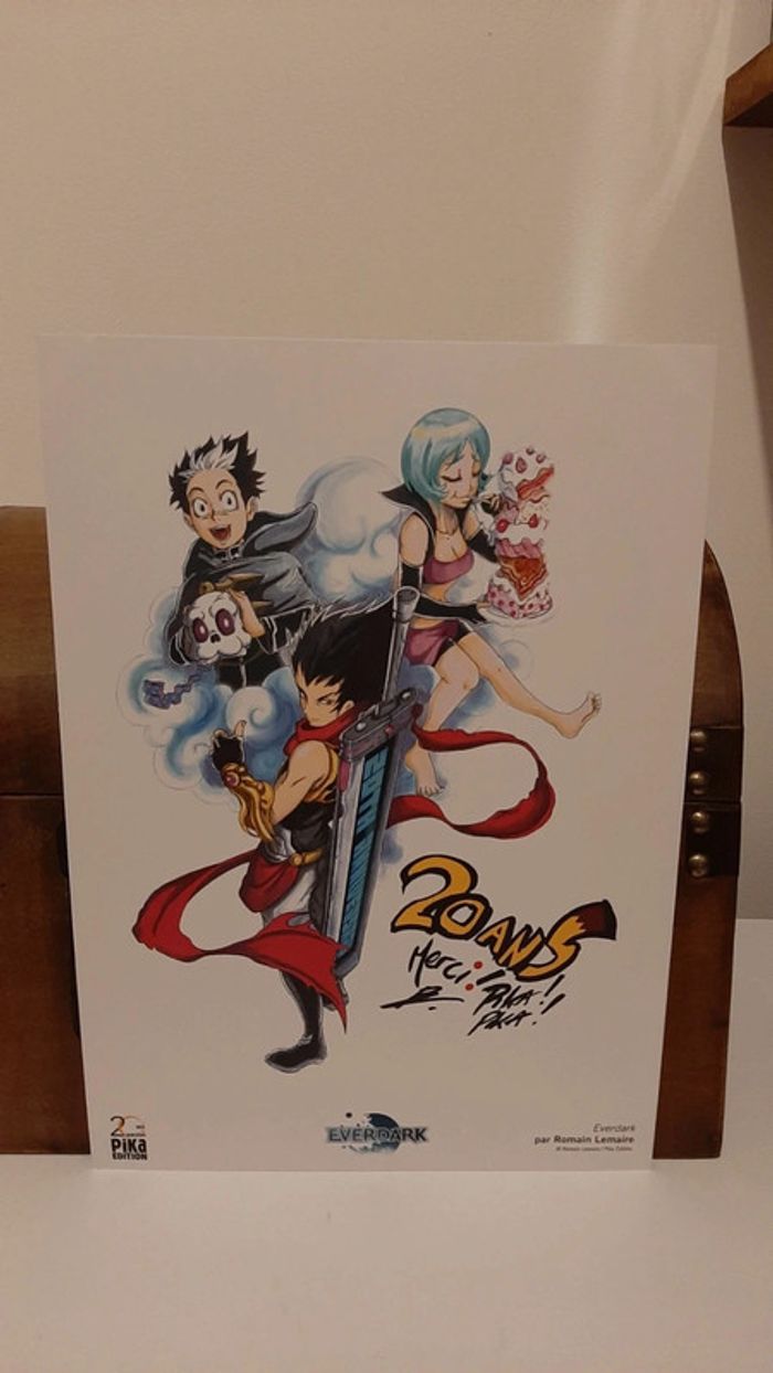 Ex-libris manga Everdark Pika Edition 20bans