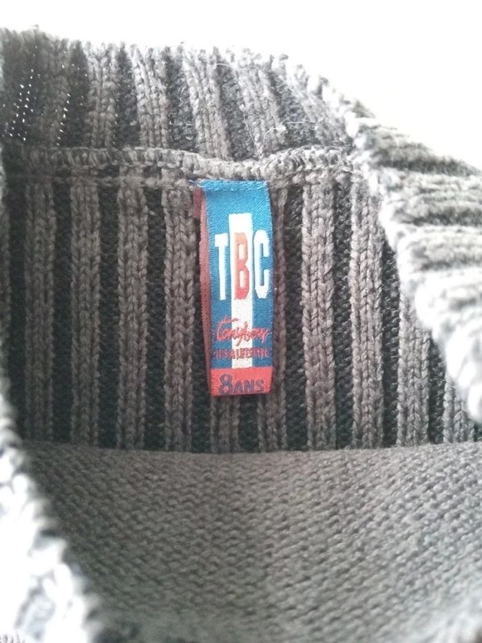 Pull gris T 8 ans - photo numéro 2