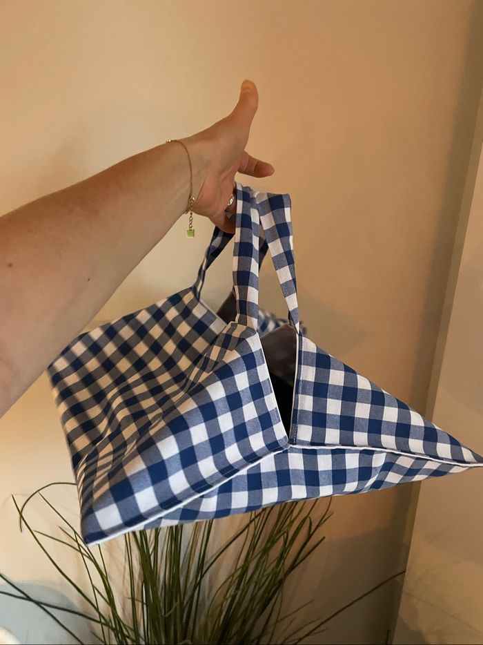 Sac à tarte vichy vintage - photo numéro 2