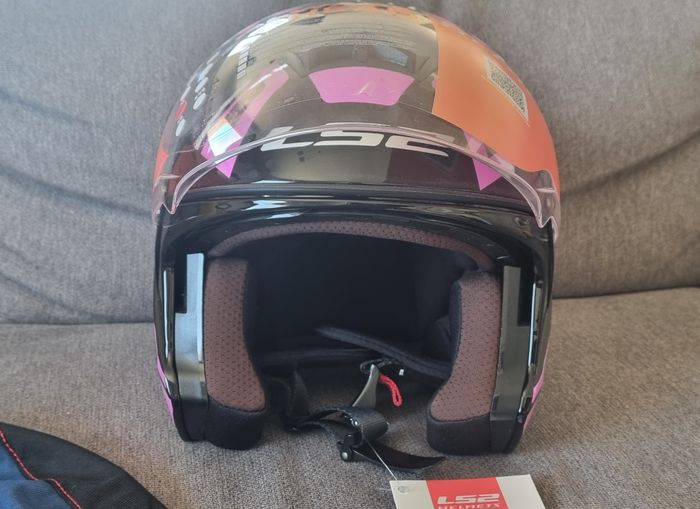 Casque de moto LS2 twister II flix taille M - photo numéro 4