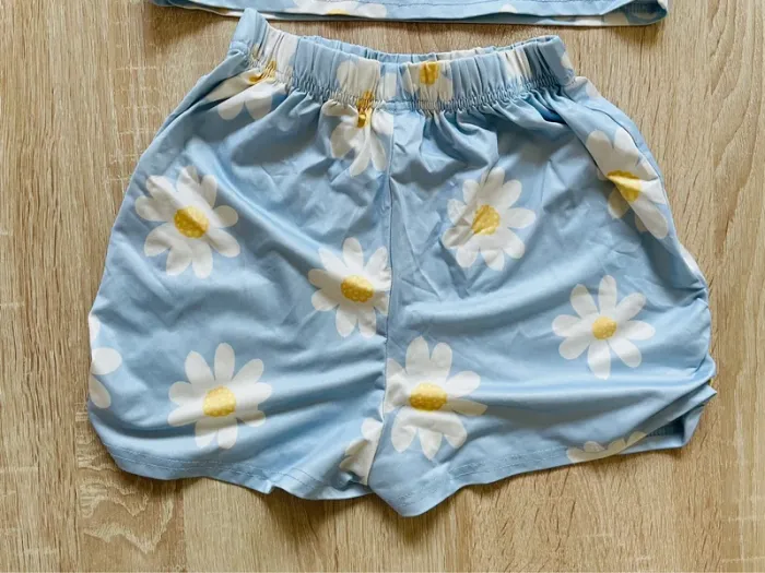 Ensemble fille 11-12 ans crop top + short - photo numéro 3