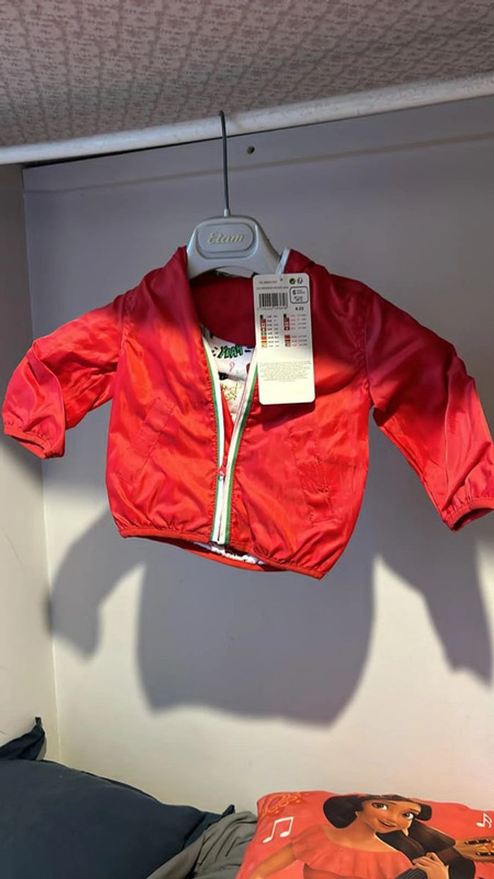 Parka bébé 6 mois rouge