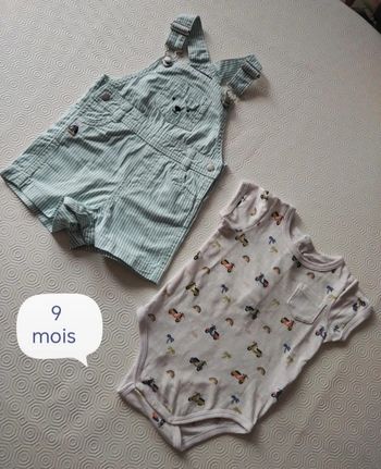 Tenue estivale taille 9 mois 