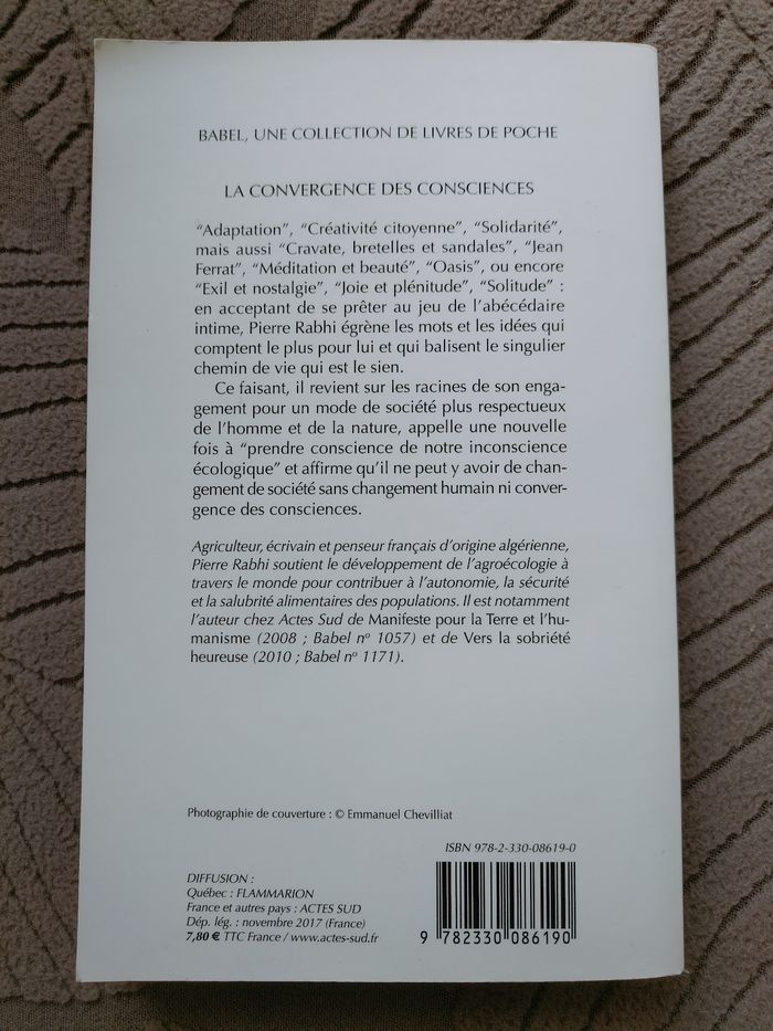 La convergence des consciences - livre de poche - photo numéro 2