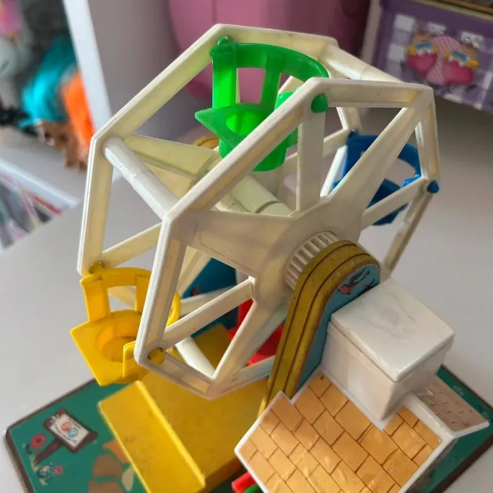 Grande roue fisher price 969 vintage music box ferris wheel 1966 - photo numéro 12