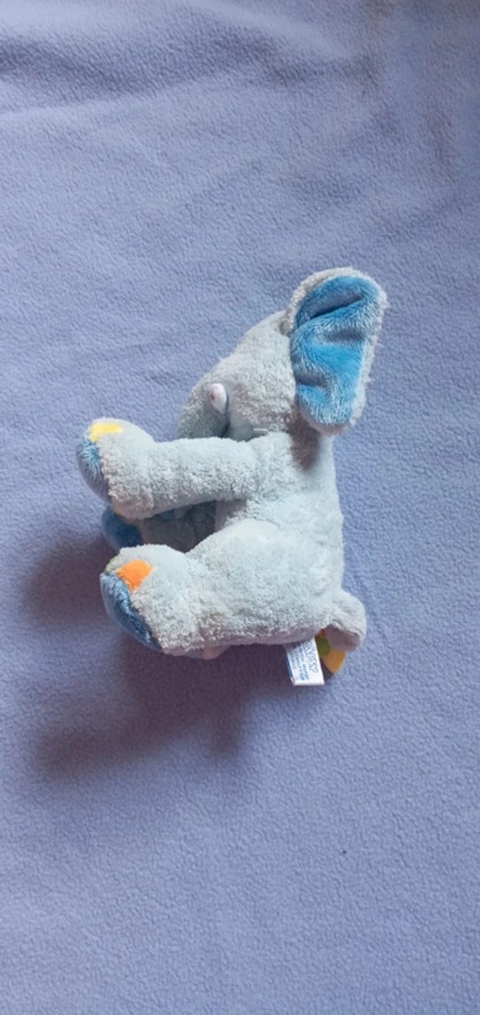 Doudou peluche éléphant Gipsy - photo numéro 5