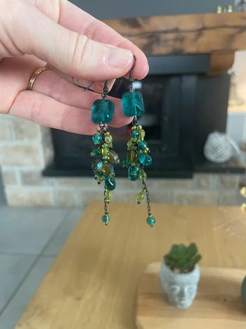 Boucles d’oreilles vertes