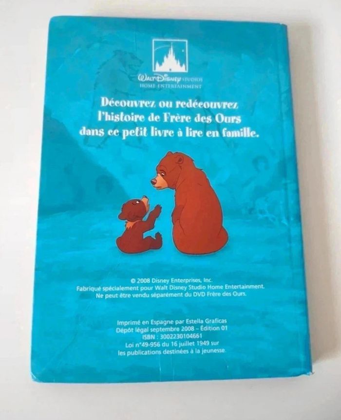 7 € 📖 Livre : Frère des Ours - Disney - photo numéro 2