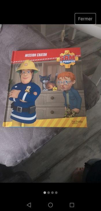 Livre Sam le pompier