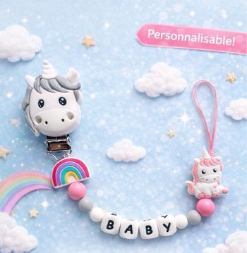 Attache tétine personnalisable – Sécurité & Style pour bébé