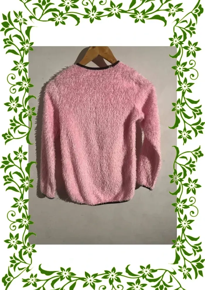 Pull rose pailleté pingouin 14 ans - photo numéro 3
