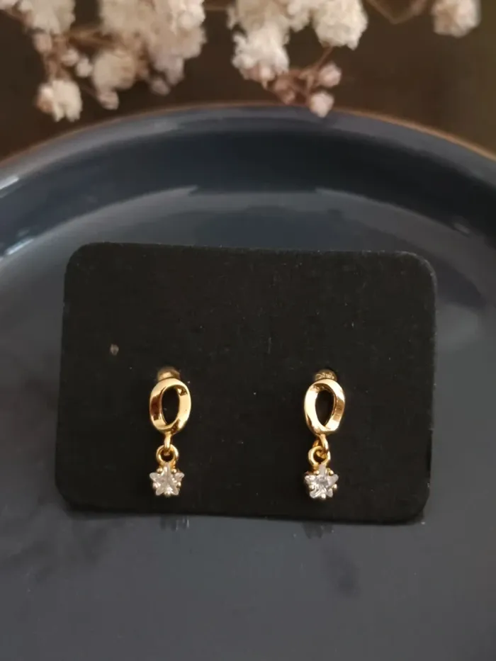 Boucles d'oreilles pendantes étoiles