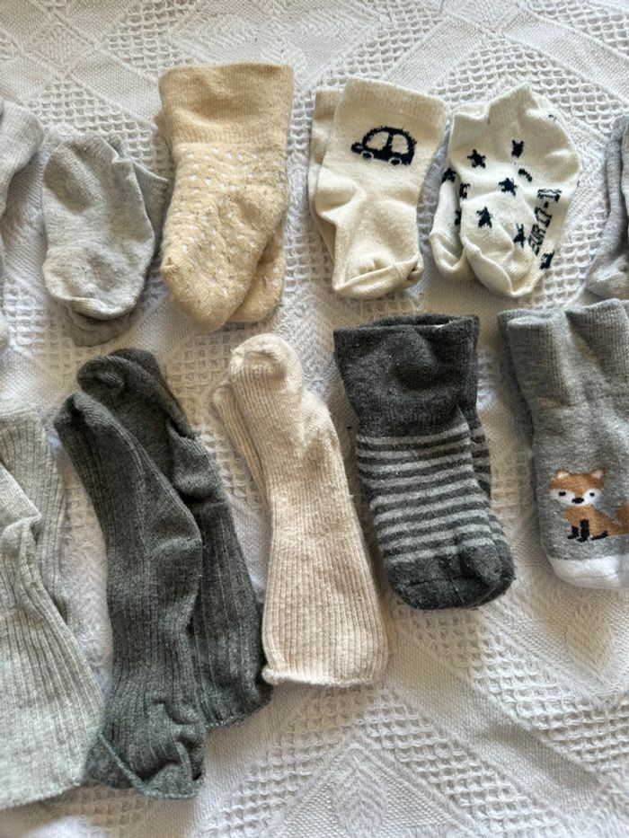 Gros lot de, paire de chaussettes, taille 17, 18 - photo numéro 3