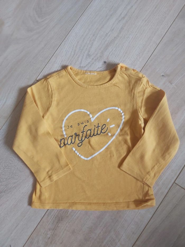 Tee-shirt manches longues fille Kiabi 18 mois (78)