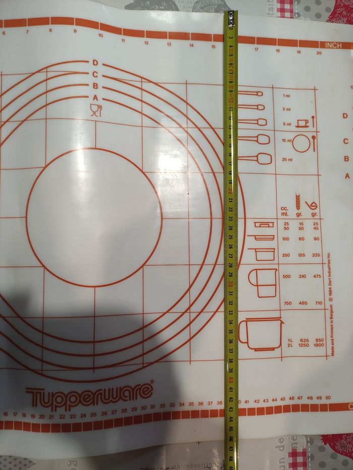 Tapis et rouleau à pâtisserie Tupperware - photo numéro 3