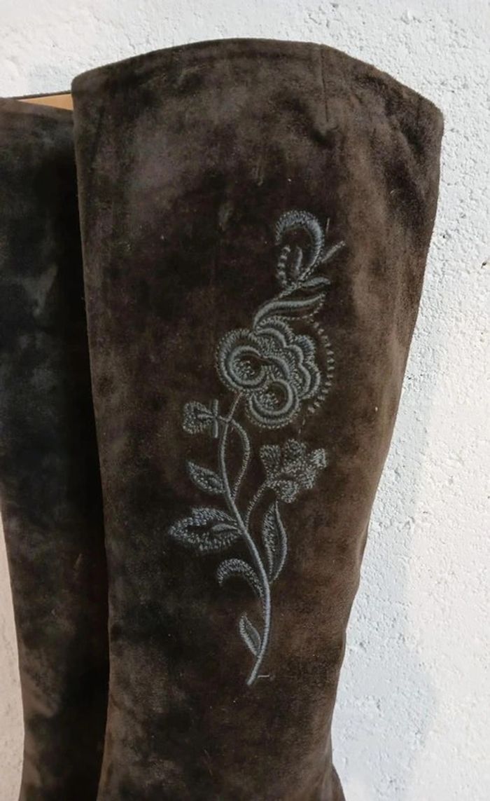 đ€ Bottes en daim Bazile â Made in Italy â T. 37,5 â TrĂšs bon Ă©tat - photo numĂ©ro 2