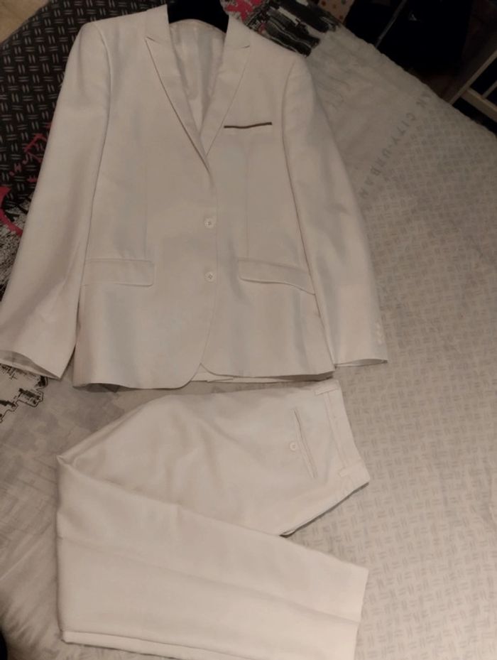 Costume blanc 2 pièces