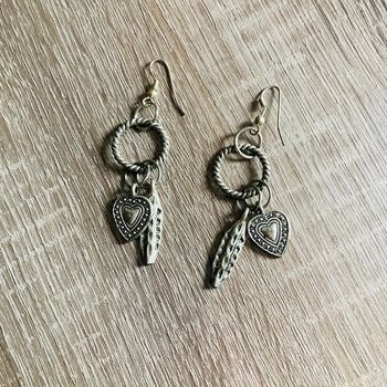 Boucles d’oreilles pendantes | argentées 🌸