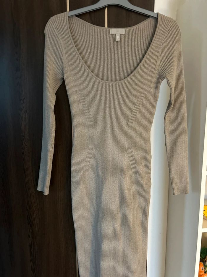 Robe maille beige - photo numéro 2