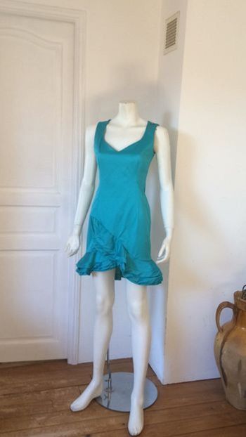 Robe ajustée coton satiné