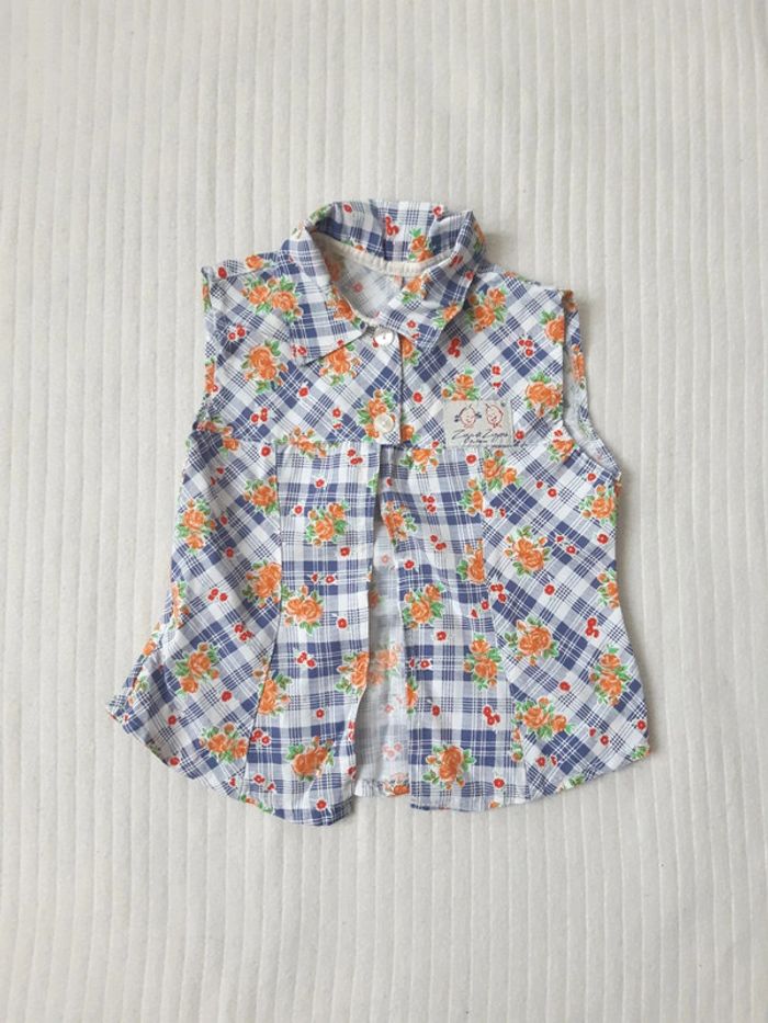 Chemise sans manches vintage 18 mois