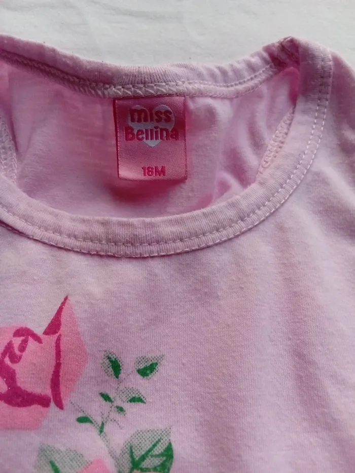 Miss bellina t shirt rose 18 mois - photo numéro 5