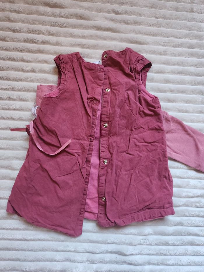 🌸 Robe + sous-pull Aubisou 6 mois – pratique et adorable - photo numéro 6