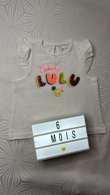 Débardeur fille 6 mois lulu castagnette neuf