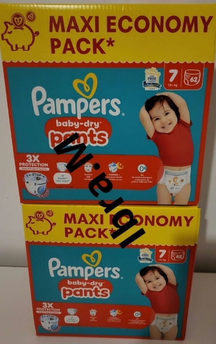 Couches pampers pants taille 7