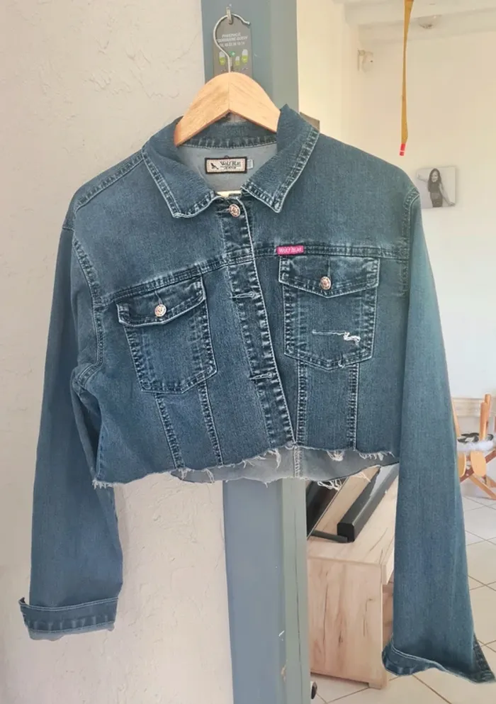 Veste en jeans mariage
