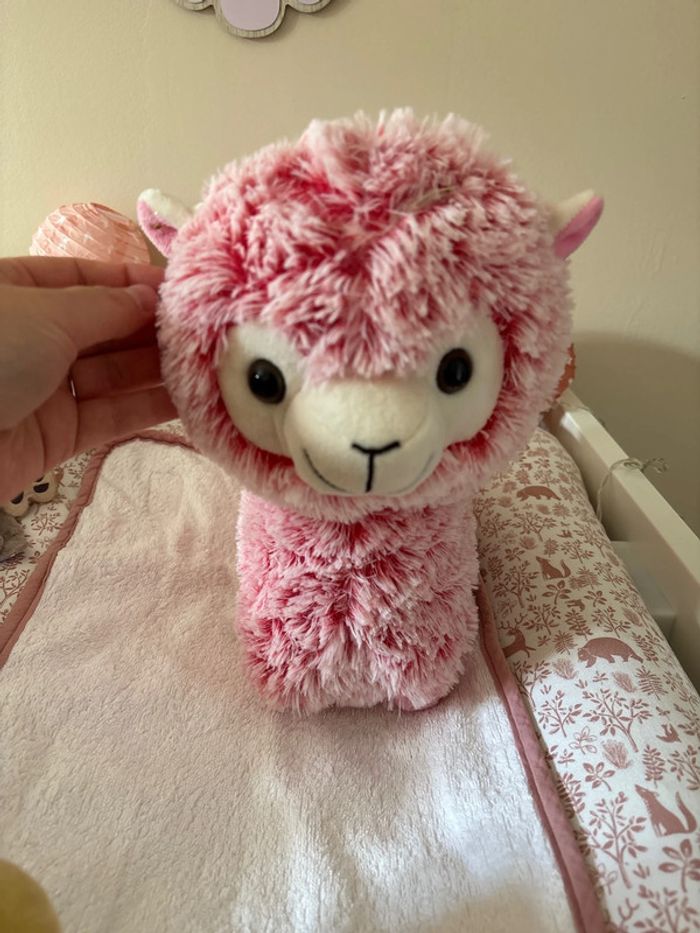 Peluche lama rose Choux Bidou - photo numéro 4