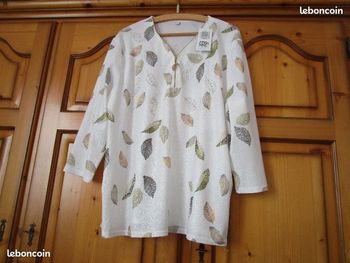 Blouse chemise manches 3/4 Femme TXXL (46)