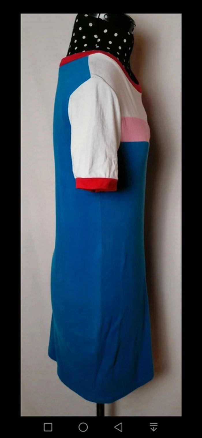 Robe courte sport skate bleu blanc rouge Taille XS Vans - photo numéro 3