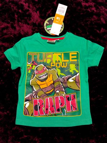 t-shirt tortues ninja vert nickelodeon