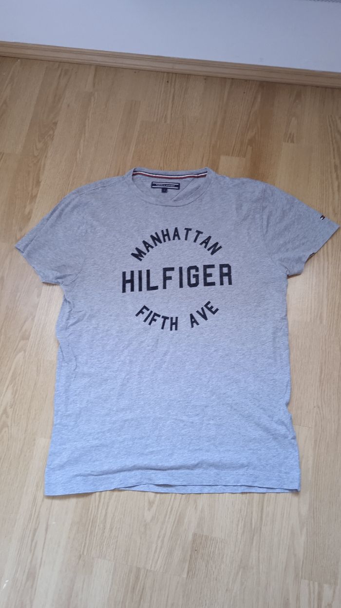Tee-shirt Tommy Hilfiger gris homme en S