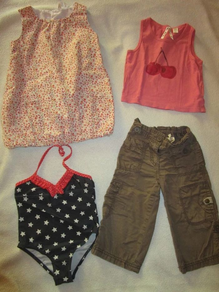 Lot de vêtements printemps - été, fille, 3 ans