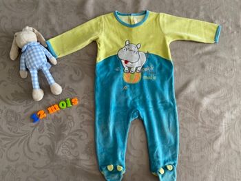 Pyjama velours 12 mois