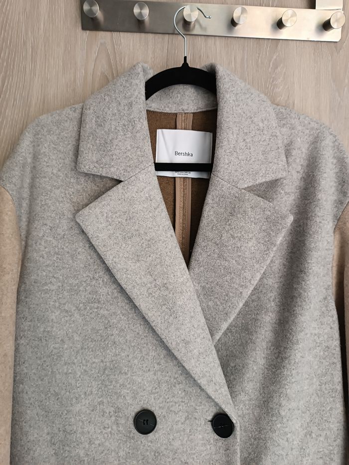 Manteau beige et marron taille 36 - photo numéro 3